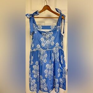 • Boho Blue Embroidered Dress Wayward Fancies
